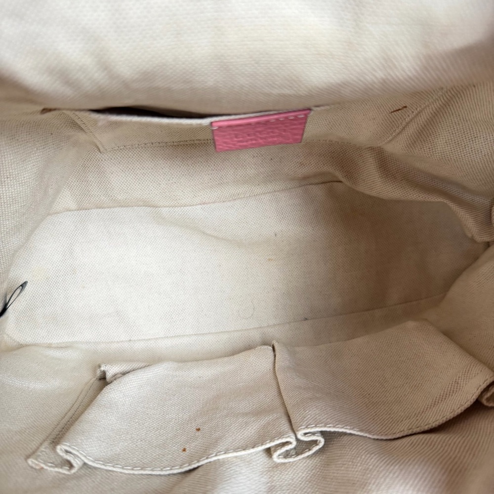 Gucci Pink Leather Bamboo Tassel Backpack | Authentic | Made in Italy - Picture 15 of 17